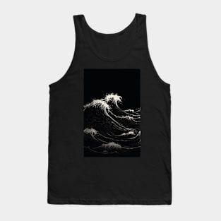 Gothic Japanese Wave Tank Top